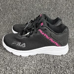 Fila Light Spin Black Pink Lace Up Toddler Shoes Youth Size 13